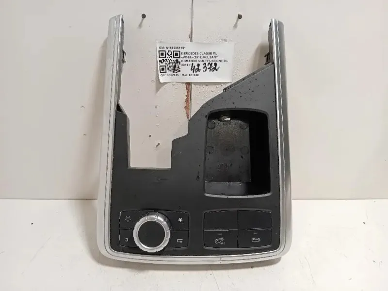 Pulsanti Comando Multifunzione A1669051151 Mercedes Classe ML W166 2012