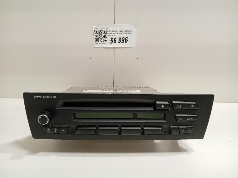 Unità Autoradio 9210510011 Bmw Serie 1 E87 Berlina 2005