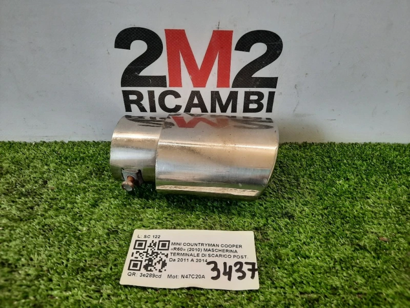 Mascherina Terminale DI Scarico POST MASCHERINA TERMINALE DI SCARICO POST Mini Countryman Cooper R60 2010