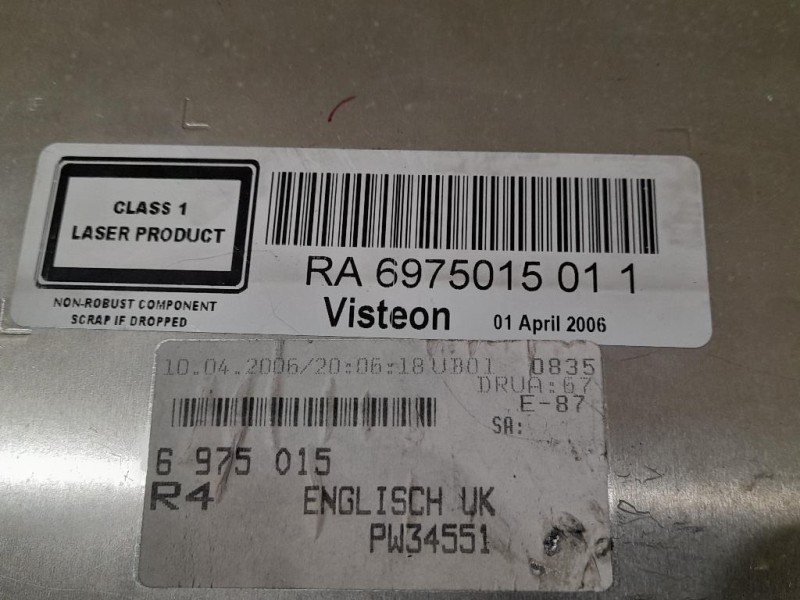 Unità Autoradio RA6975015011 Bmw Serie 1 E87 Berlina 2005