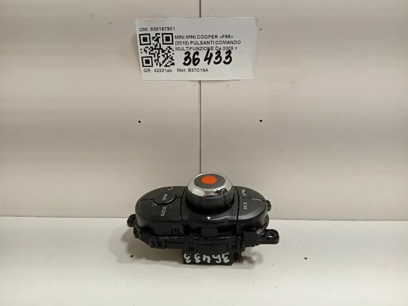 Pulsanti Comando Multifunzione 938167901 Mini MINI Cooper F55 2018