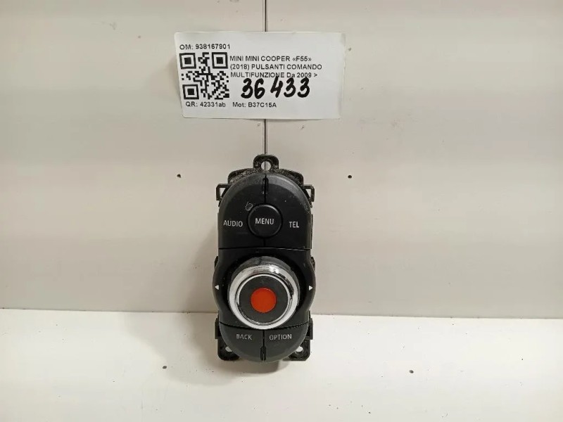 Pulsanti Comando Multifunzione 938167901 Mini MINI Cooper F55 2018