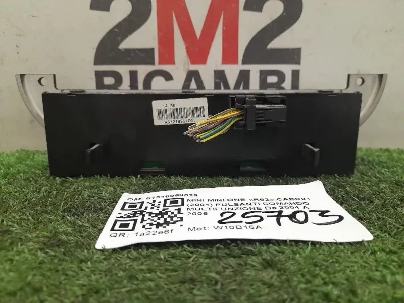 Pulsanti Comando Multifunzione 61316958029 Mini MINI ONE R52 Cabrio 2001