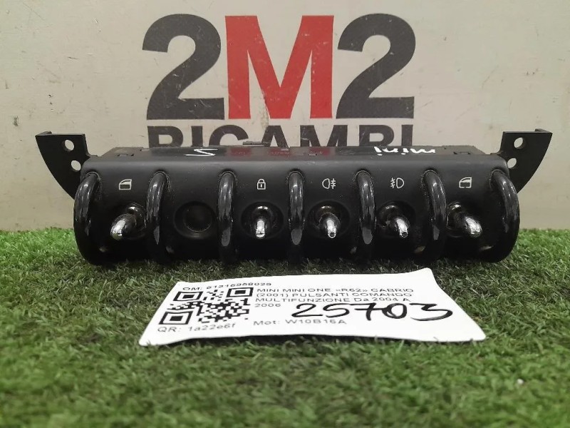 Pulsanti Comando Multifunzione 61316958029 Mini MINI ONE R52 Cabrio 2001