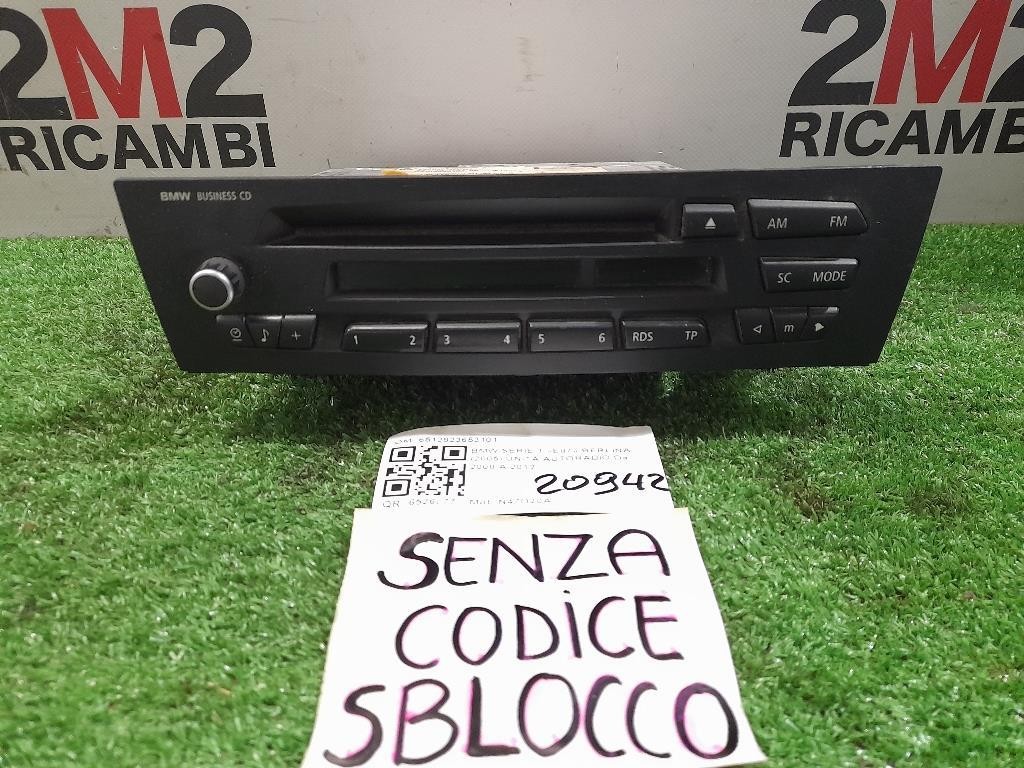 Unità Autoradio 6512923653101 Bmw Serie 1 E87 Berlina 2005