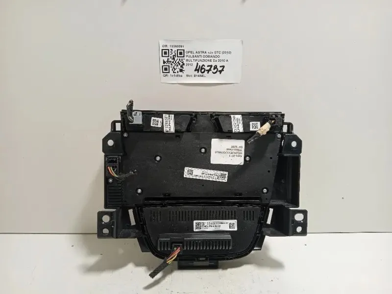 Pulsanti Comando Multifunzione 13360091 Opel Astra J GTC 2010
