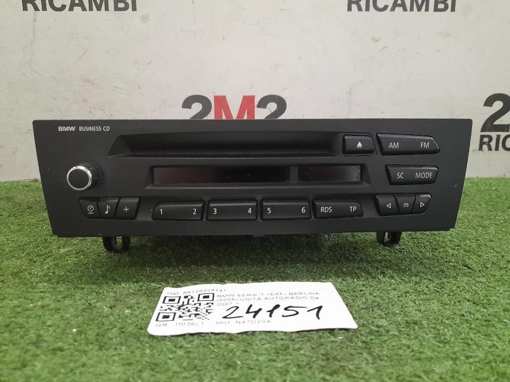 Unità Autoradio 65129229241 Bmw Serie 1 E87 Berlina 2005