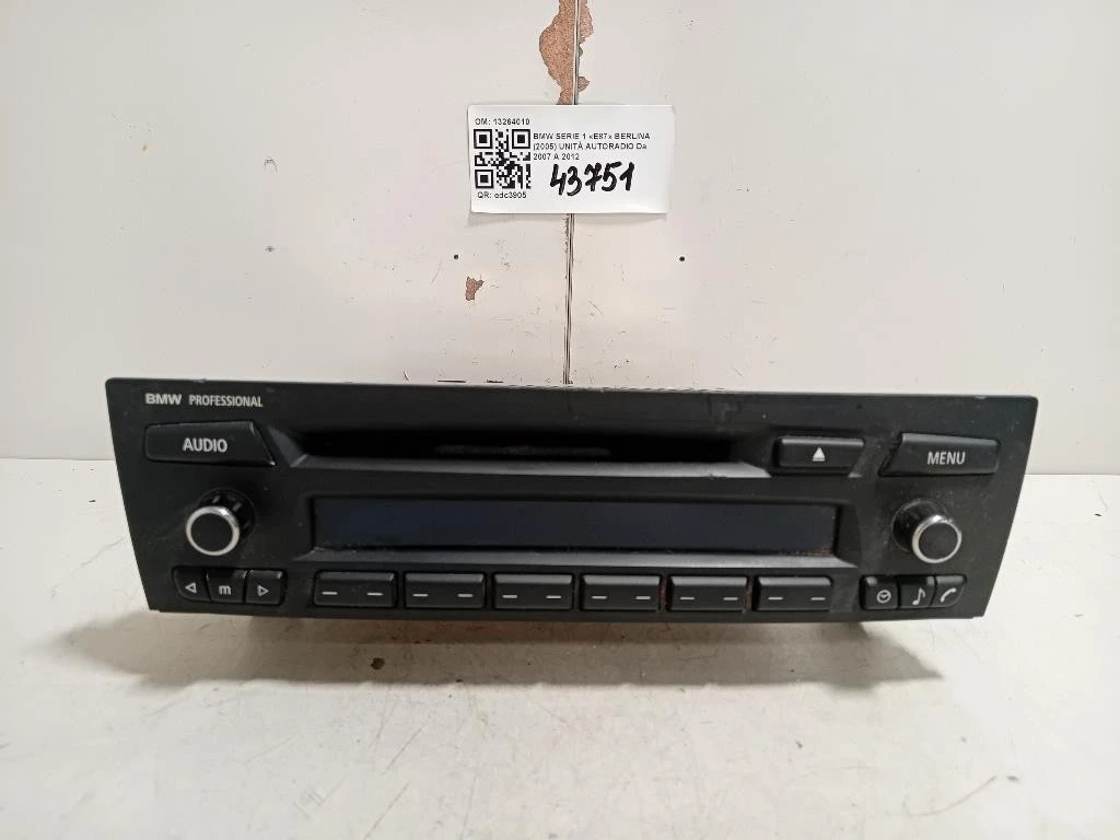 Unità Autoradio 13264010 Bmw Serie 1 E87 Berlina 2005