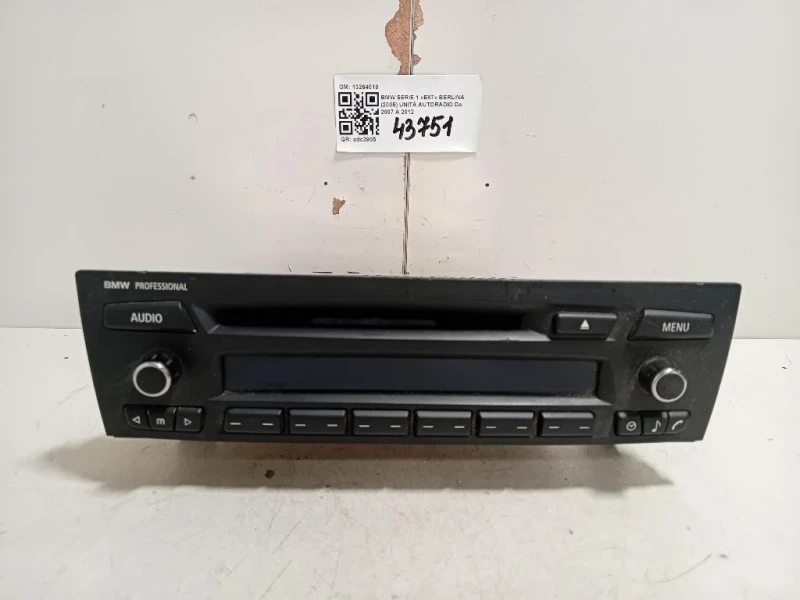 Unità Autoradio 13264010 Bmw Serie 1 E87 Berlina 2005