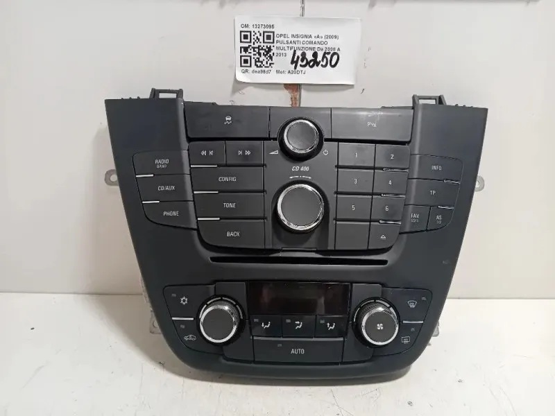 Pulsanti Comando Multifunzione 13273095 Opel Insignia A 2009