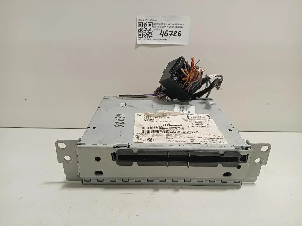 Unità Autoradio A2C31366800 Bmw Serie 1 F20 Berlina 2012