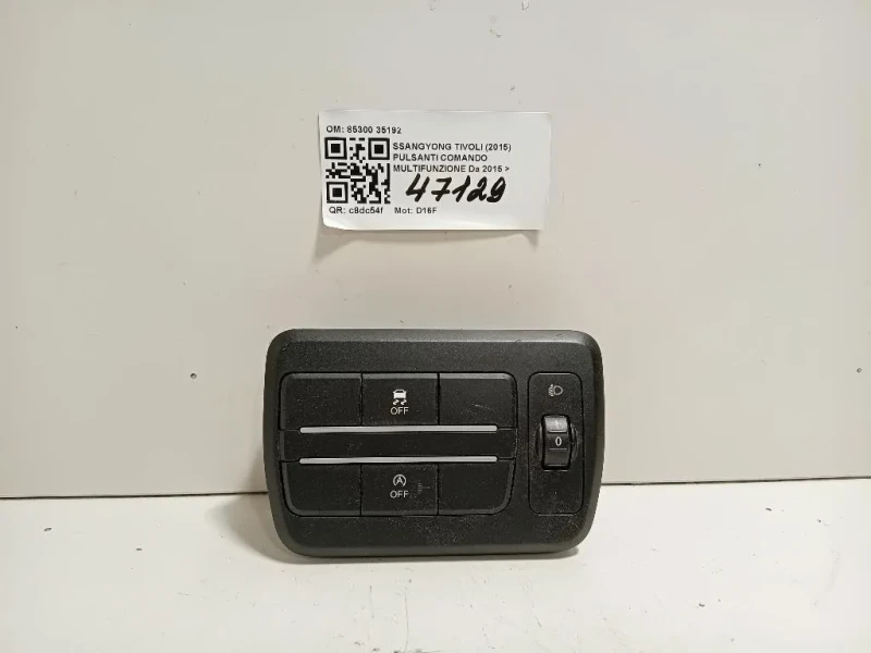 Pulsanti Comando Multifunzione 85300 35192 Ssangyong Tivoli 2015