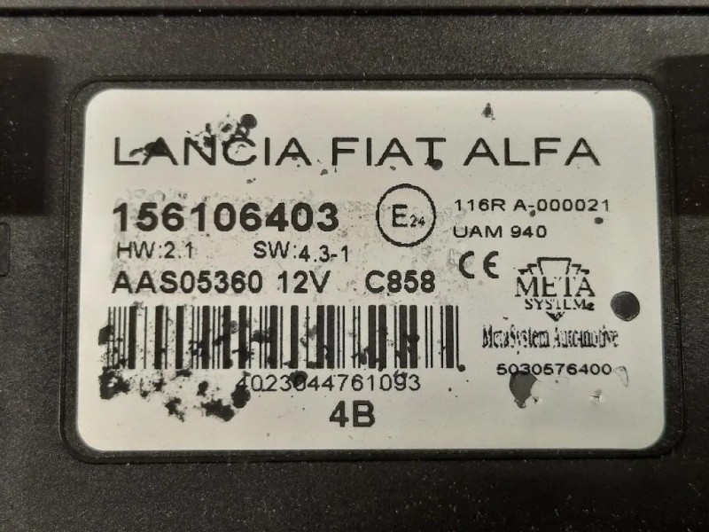 Pulsantiera Multifunzione Centrale 156106403 Alfa Romeo Giulietta 2010