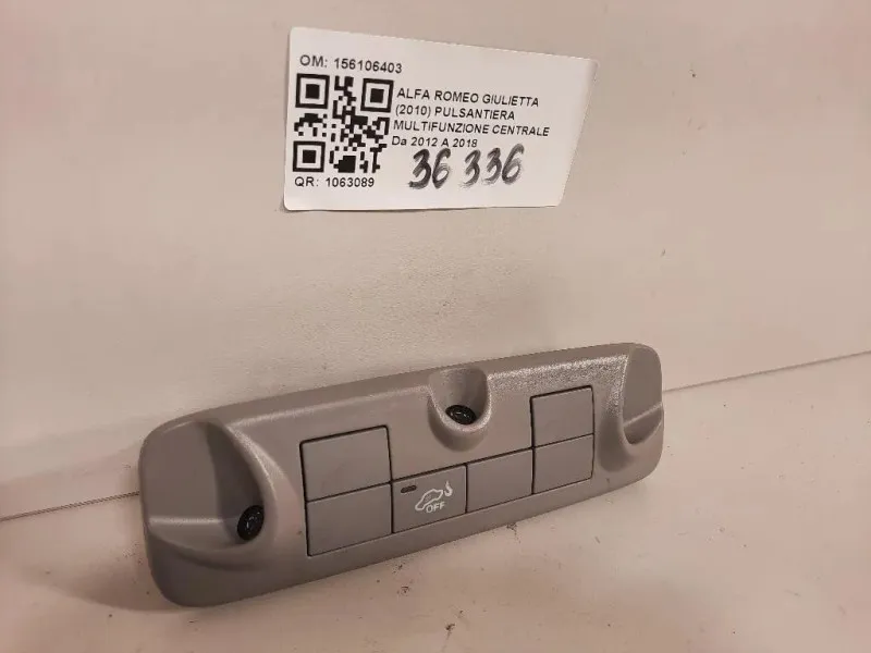Pulsantiera Multifunzione Centrale 156106403 Alfa Romeo Giulietta 2010