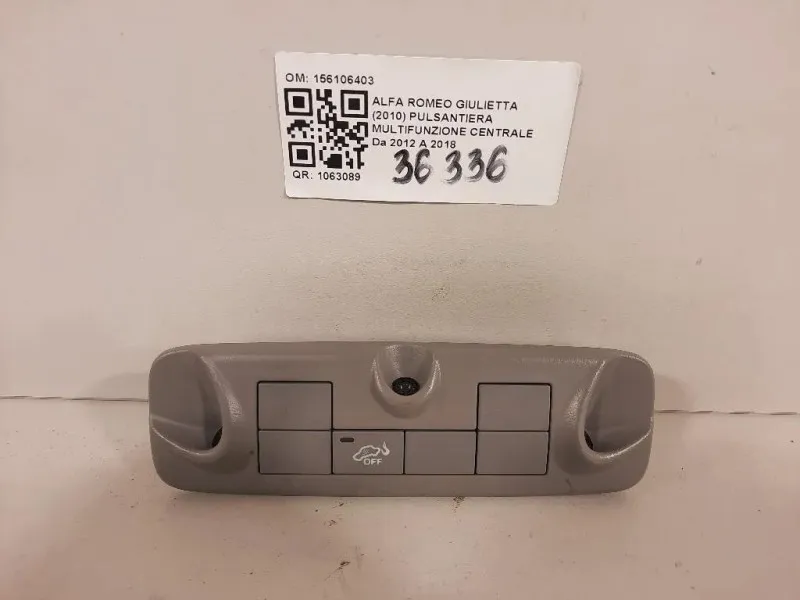 Pulsantiera Multifunzione Centrale 156106403 Alfa Romeo Giulietta 2010