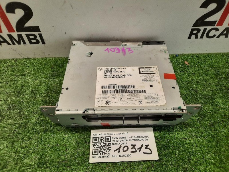 Unità Autoradio 65129290996 132640 10 Bmw Serie 1 F20 Berlina 2012