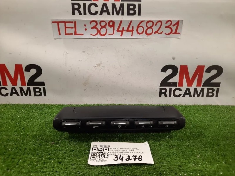 Pulsantiera Multifunzione Centrale 156095042 Alfa Romeo Giulietta 2010