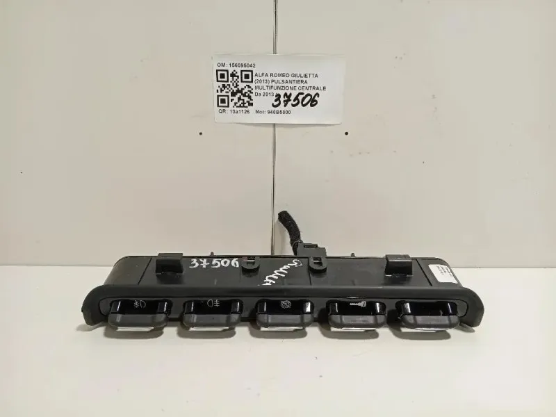 Pulsantiera Multifunzione Centrale 156095042 Alfa Romeo Giulietta 2013
