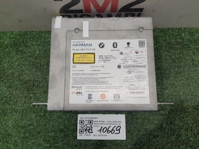 Unità Autoradio 6512CI6825837 Bmw Serie 1 F20 Berlina 2015