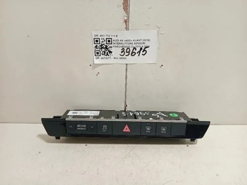 Pulsantiera Multifunzione Centrale 4K0 925 301 Audi A6 4GD Avant 2016