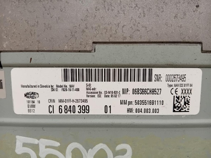 Unità Autoradio 503551691110 Bmw Serie 1 F20 Berlina 2015