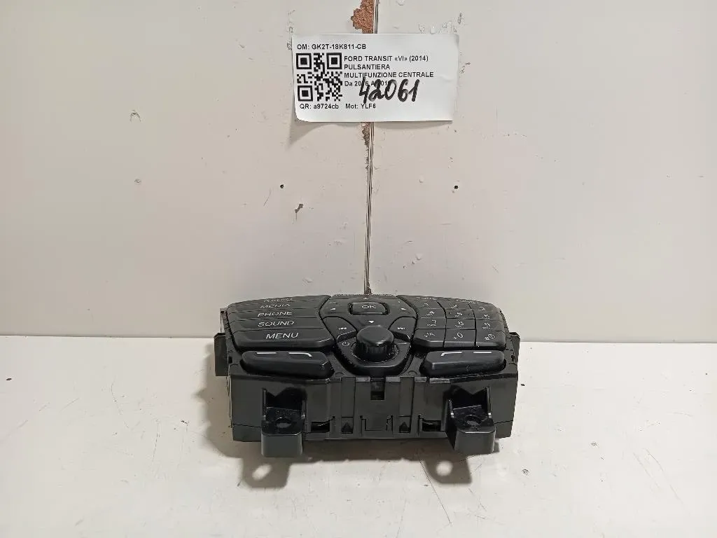 Pulsantiera Multifunzione Centrale GK2T-18K811-CB Ford Transit VI 2014