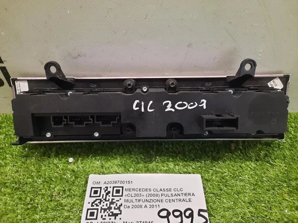Pulsantiera Multifunzione Centrale A2038700151 Mercedes Classe CLC Cl203 2008