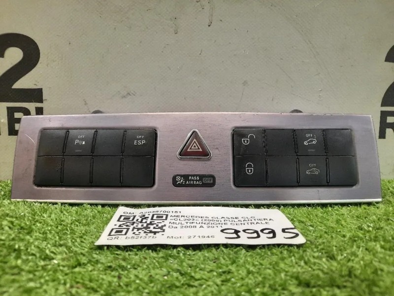 Pulsantiera Multifunzione Centrale A2038700151 Mercedes Classe CLC Cl203 2008