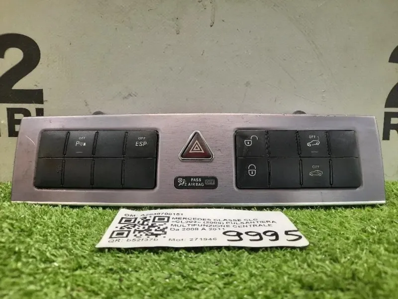 Pulsantiera Multifunzione Centrale A2038700151 Mercedes Classe CLC Cl203 2008