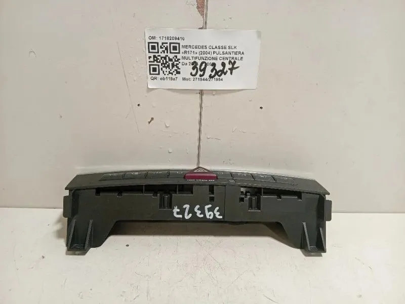 Pulsantiera Multifunzione Centrale 1718209410 Mercedes Classe SLK R171 2004