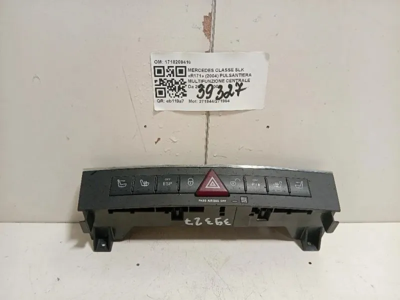 Pulsantiera Multifunzione Centrale 1718209410 Mercedes Classe SLK R171 2004