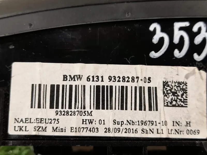 Pulsantiera Multifunzione Centrale 6131 9328287-02 Mini MINI ONE F55 2014