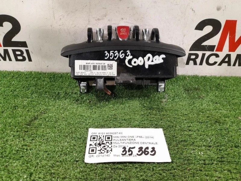 Pulsantiera Multifunzione Centrale 6131 9328287-02 Mini MINI ONE F55 2014