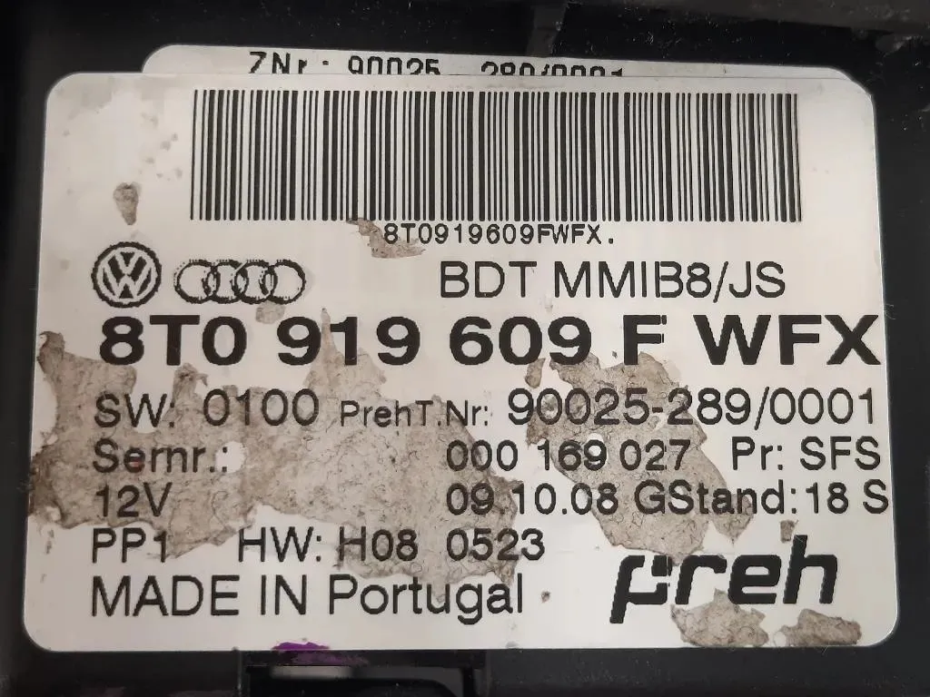 Pulsantiera Multifunzione Console Centrale 8T0 919 609 F Audi A5 8T3 2008