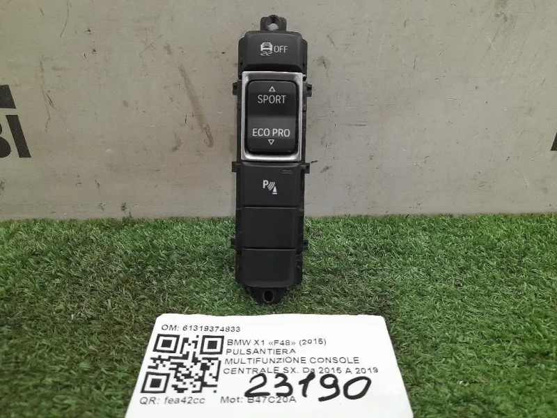 Pulsantiera Multifunzione Console Centrale SX 61319374833 Bmw X1 F48 2015