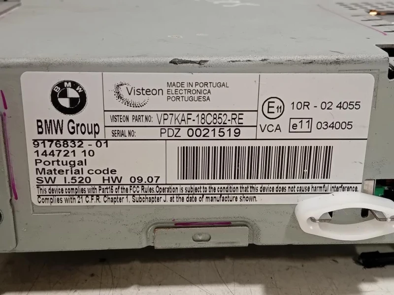 Unità Autoradio 9176832-01 Bmw Serie 5 E60 Berlina 2004