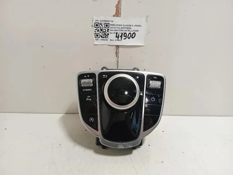 Pulsantiera Navigatore Satellitare A2059006115 Mercedes Classe C W205 2014