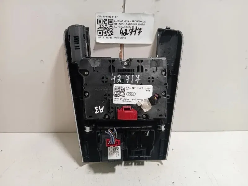 Pulsantiera Unità Autoradio 8V0919614P Audi A3 8VA Sportback 2012