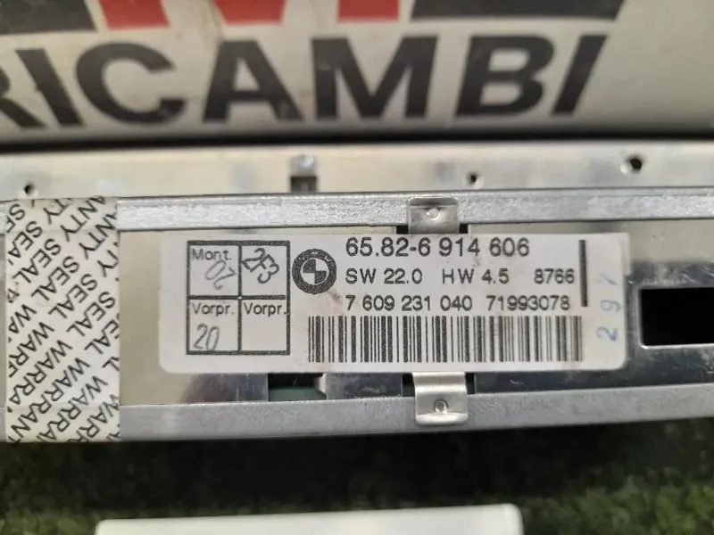 Pulsantiera Unità Autoradio 65826914606 Bmw X5 E53 2000
