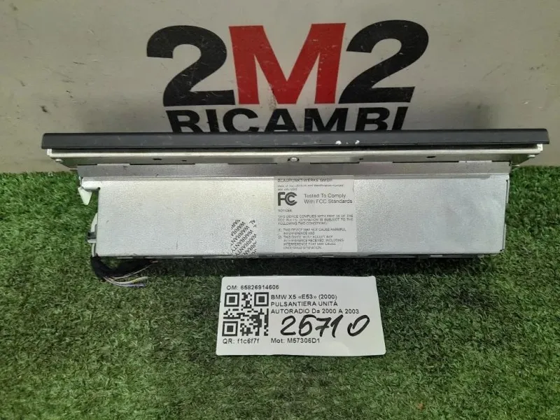 Pulsantiera Unità Autoradio 65826914606 Bmw X5 E53 2000