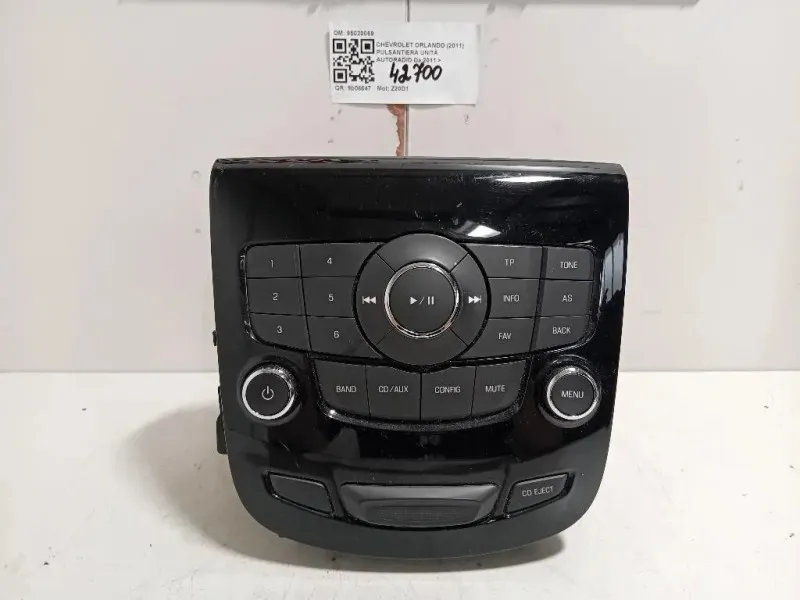 Pulsantiera Unità Autoradio 95020069 Chevrolet Orlando 2011