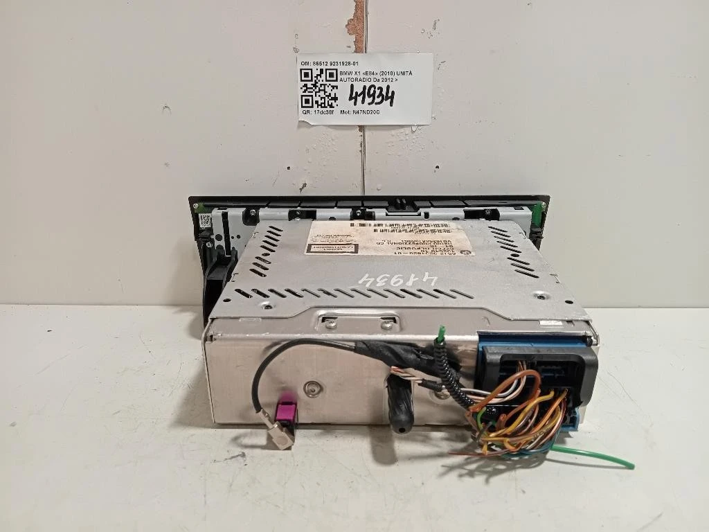 Unità Autoradio 86512 9231928-01 Bmw X1 E84 2010
