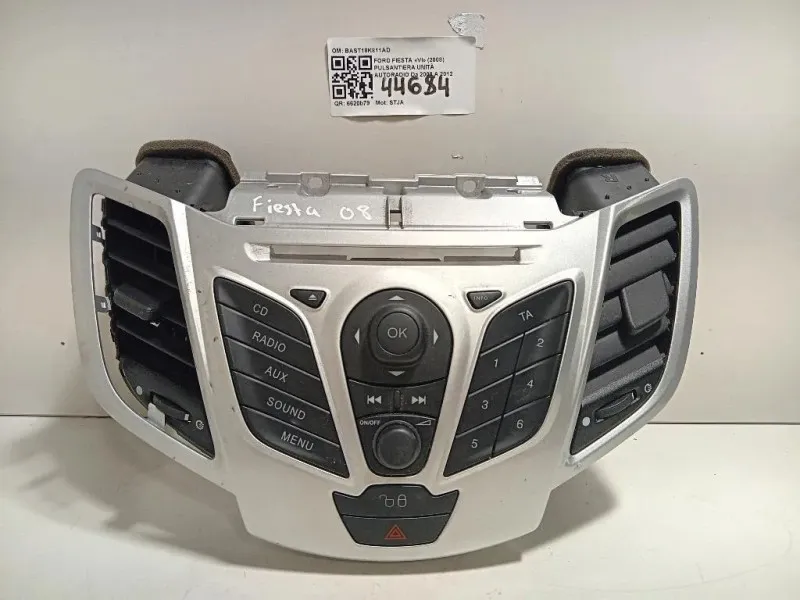 Pulsantiera Unità Autoradio BAST18K811AD Ford Fiesta VI 2008