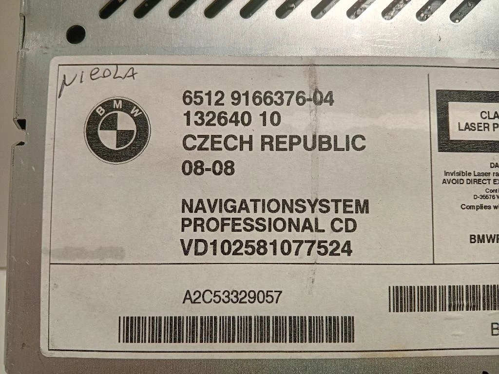 Unità Autoradio 6512 9166376-04 Bmw X3 E83 2004