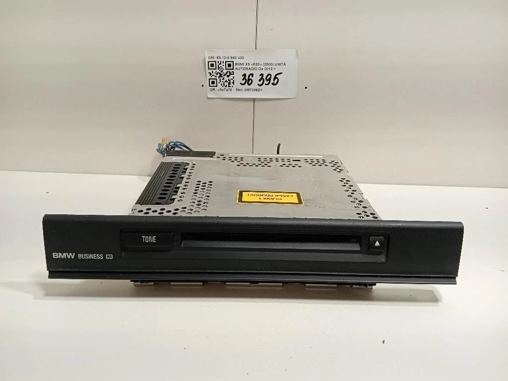 Unità Autoradio 6512-6 943 433 Bmw X5 E53 2000