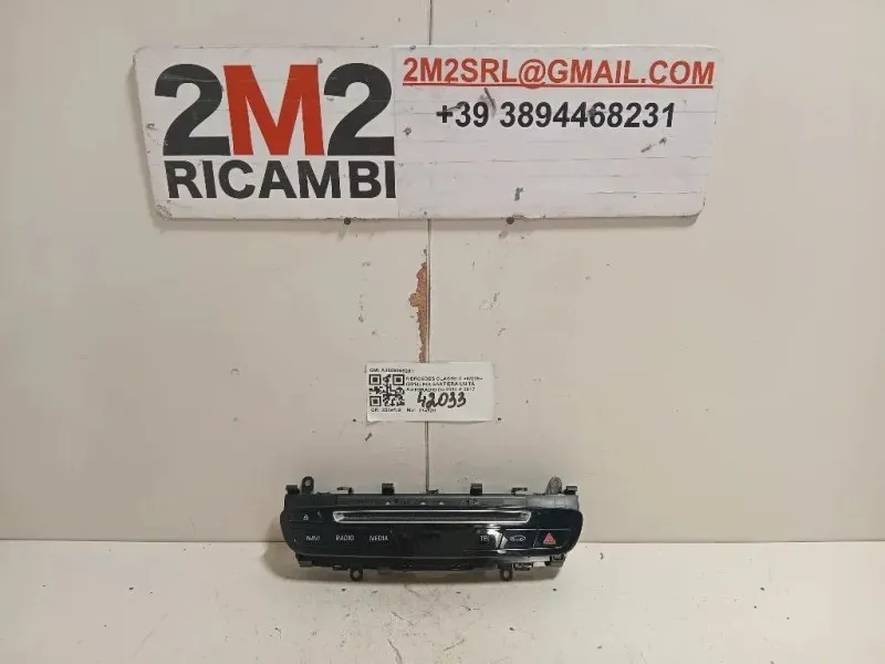 Pulsantiera Unità Autoradio A2059055201 Mercedes Classe C W205 2014