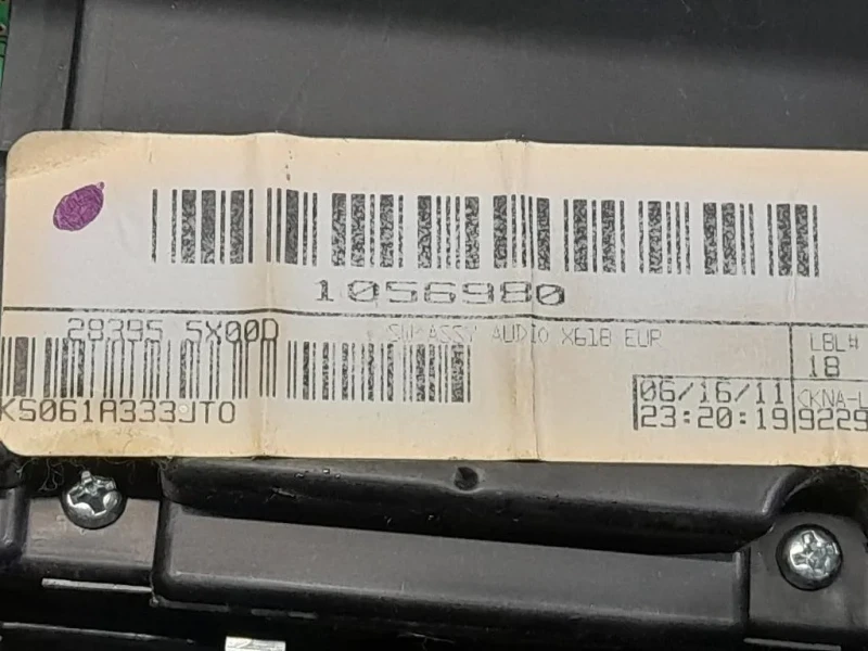 Pulsantiera Unità Autoradio Nissan Navara 2010