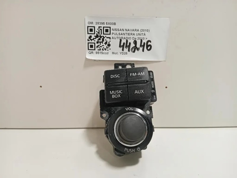 Pulsantiera Unità Autoradio 28395 5X00B Nissan Navara 2010 Pulsantiera Unità Autoradio 28395 5X00B Nissan Navara 2010