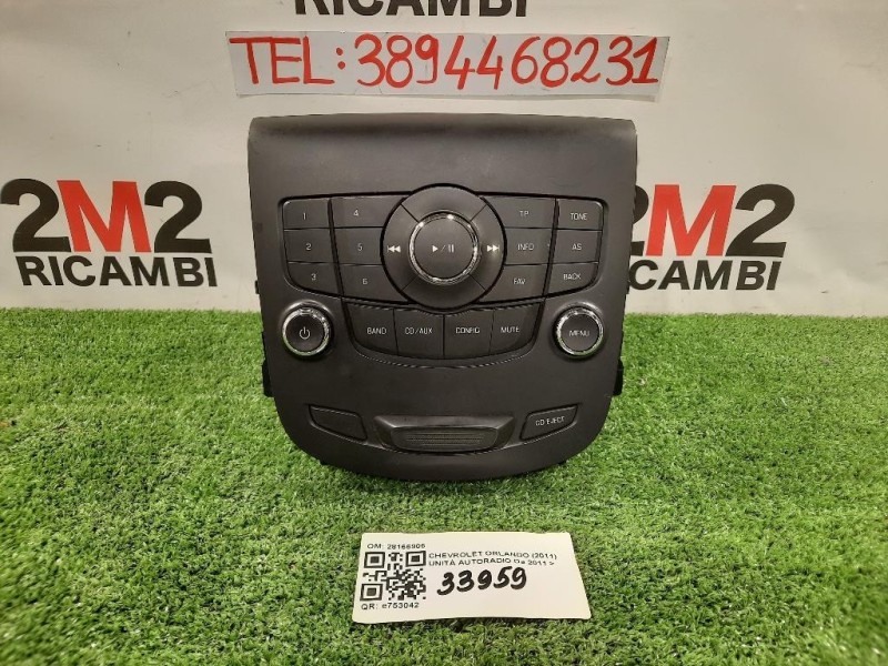 Pulsantiera Unità Autoradio 13362776 13360099 Opel Meriva B 2010