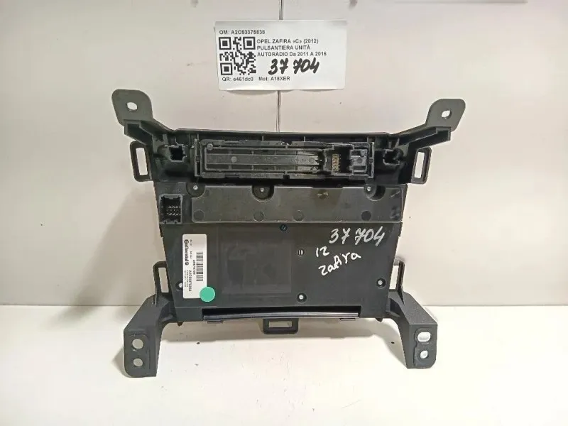 Pulsantiera Unità Autoradio A2C53375838 Opel Zafira C 2012